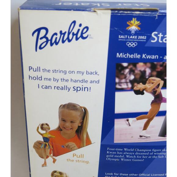 1997 Star Skater BARBIE 53375 Michelle Kwan Olympics New In Box Mattel Caucasian - Picture 6 of 10